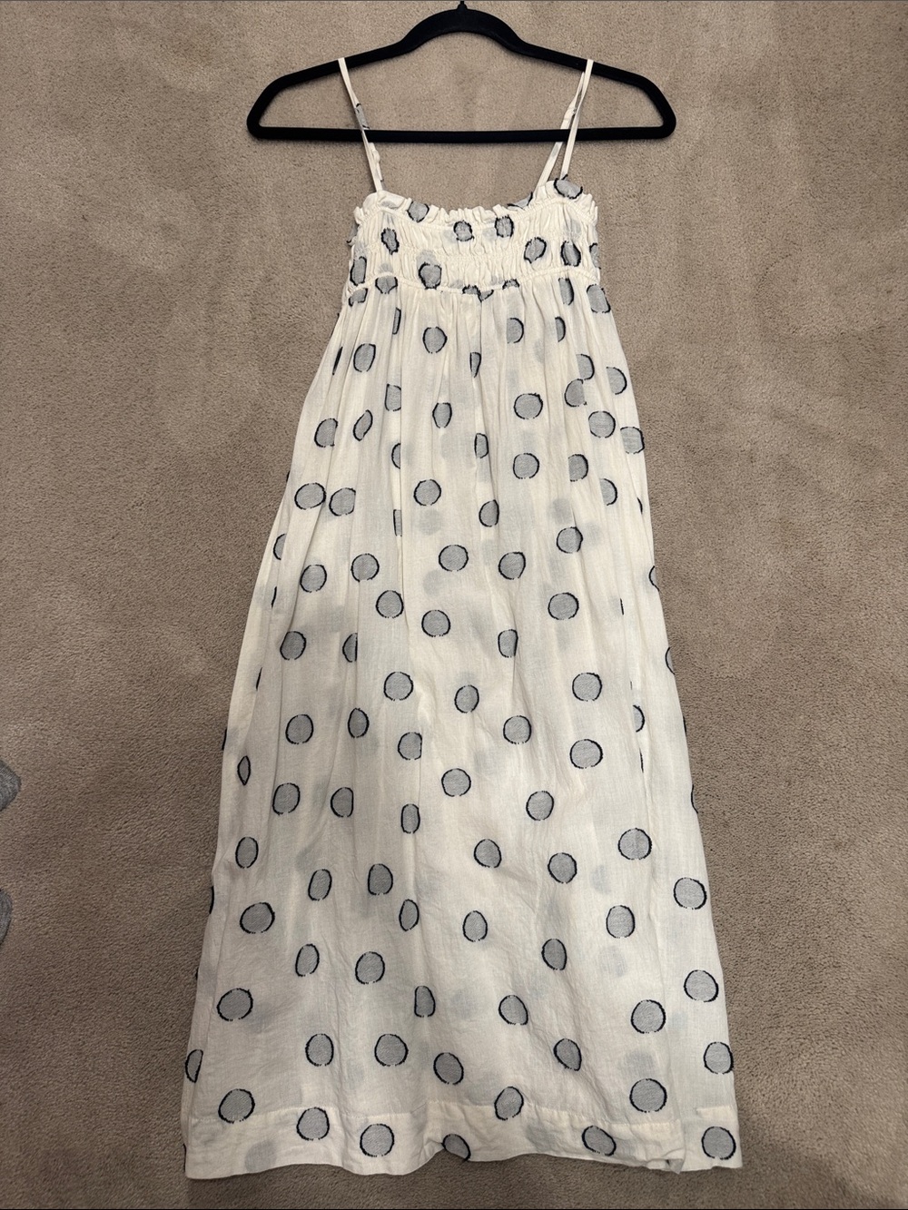 White Polka Dot coverup